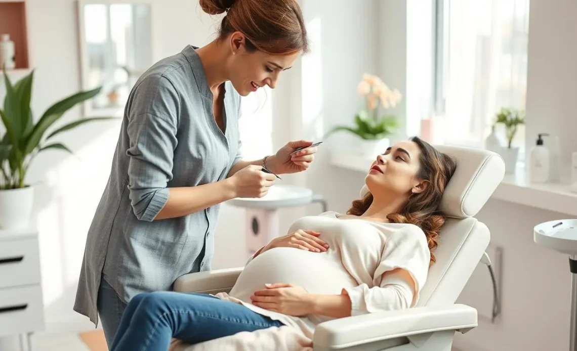 Brwi i rzęsy w ciąży – czy można ją robić? Lifting, laminacja i przedłużanie